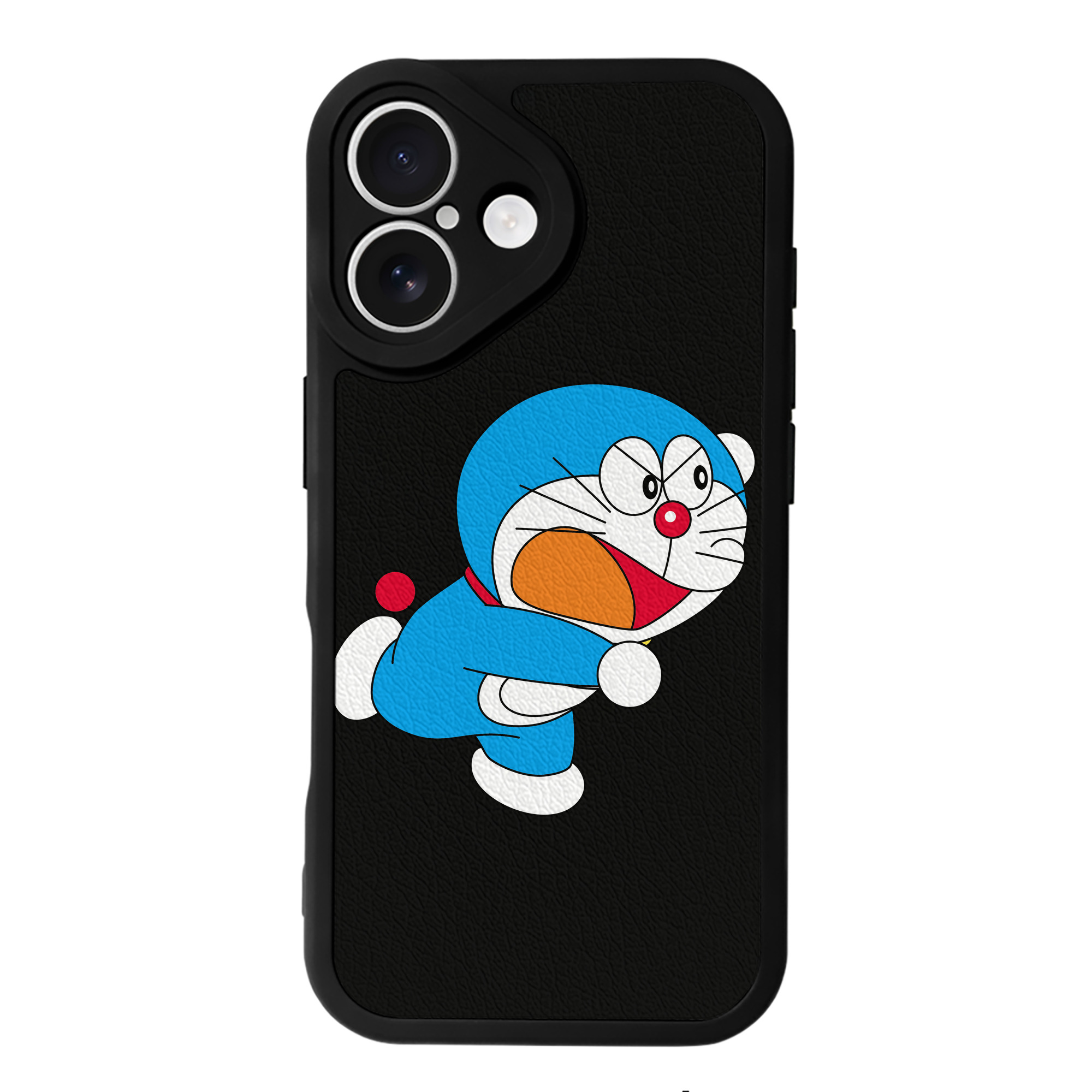 （画像用） ドラえもん Doraemon 【iPhone 16シリーズ対応】シリコンスマホケース（レザー調） 材質：シリコン